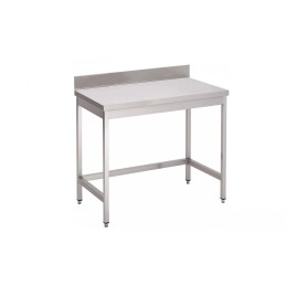 Table adossée sans étagère basse