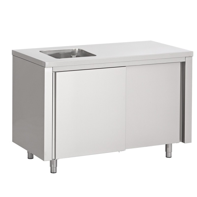 Centrale chefstafel met schuifdeuren