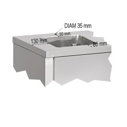 Armoire du chef adossée à portes coulissantes