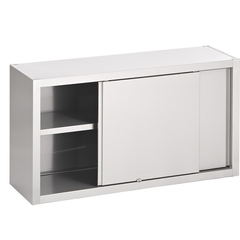 Wall-mounted cupboard with sliding doors