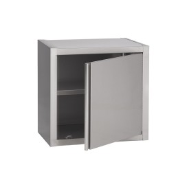 Wall cupboard with hinged doors