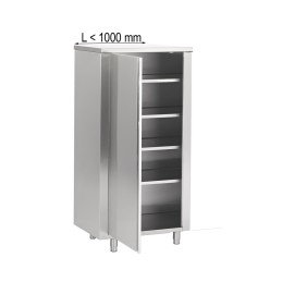 Tall cupboard with hinged doors