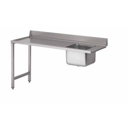 Table pour lave-vaisselle ECO avec bac et dosseret