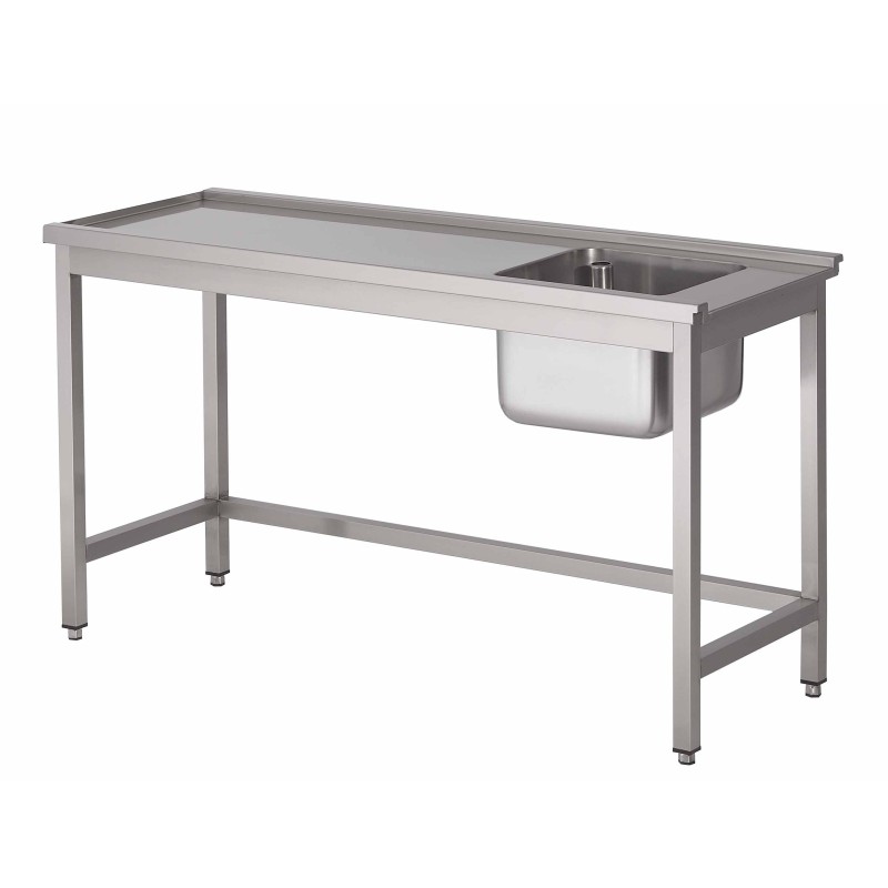 Dishwasher table with tub