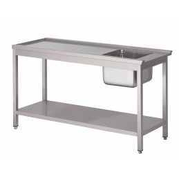 Vaatwasser tafel met bak en onderblad