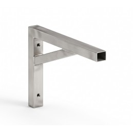 Reinforced console made of 40 mm square tubing
