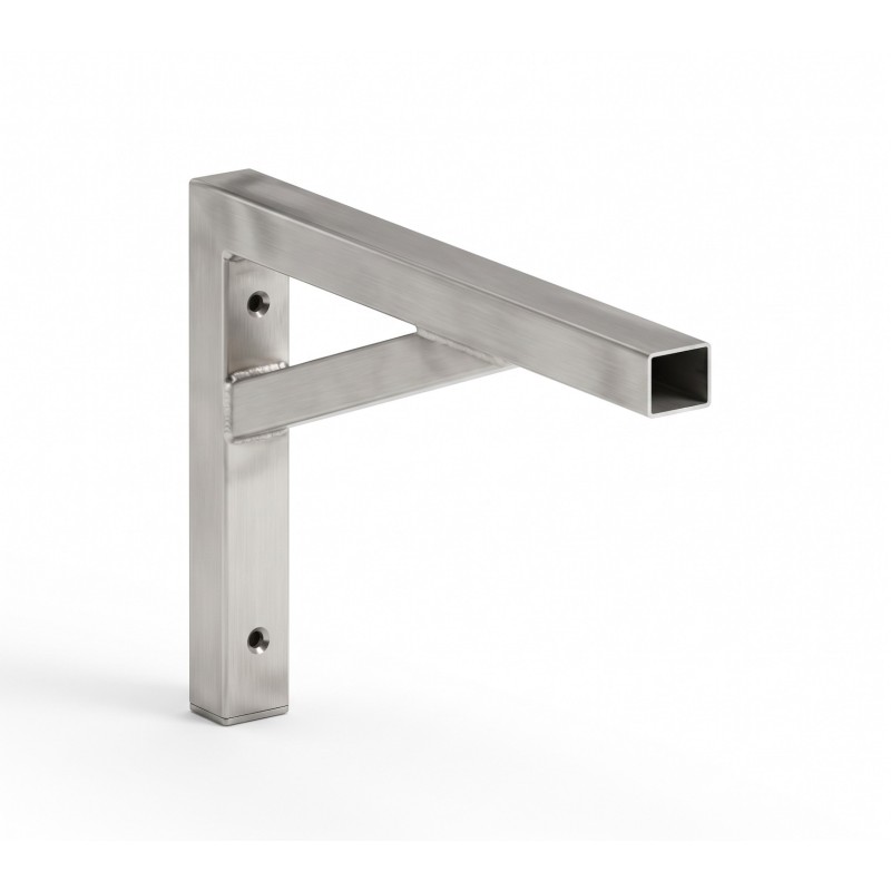 Reinforced console made of 40 mm square tubing