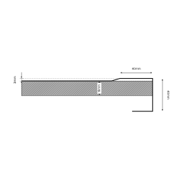 Bord incurvé de 3 mm