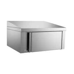 Slanted top option for stainless steel cabinet