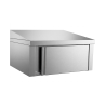 Slanted top option for stainless steel cabinet