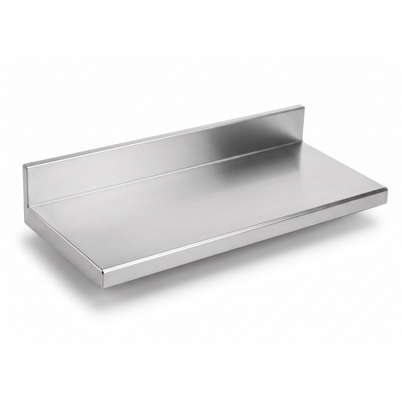 Plan de travail adossé en inox (personnalisée)