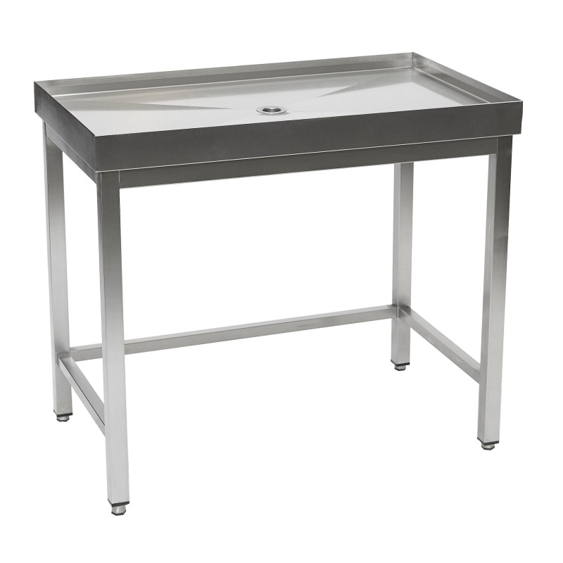 RVS lektafel zonder onderblad (aanpasbaar)