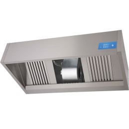 Complete luxury-style wall-mounted stainless steel hood (custom)