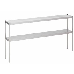 Etagère du chef à 2 niveaux en inox (personnalisée)