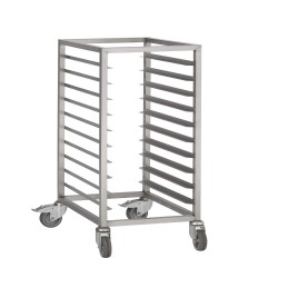 Chariot de transport pour plateaux (Gastronorm) en inox (personnalisée)