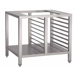 Reinforced open stainless steel stand with undershelf (custom)