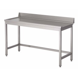 Vaatwasser tafel met achterboord (aanpasbaar)