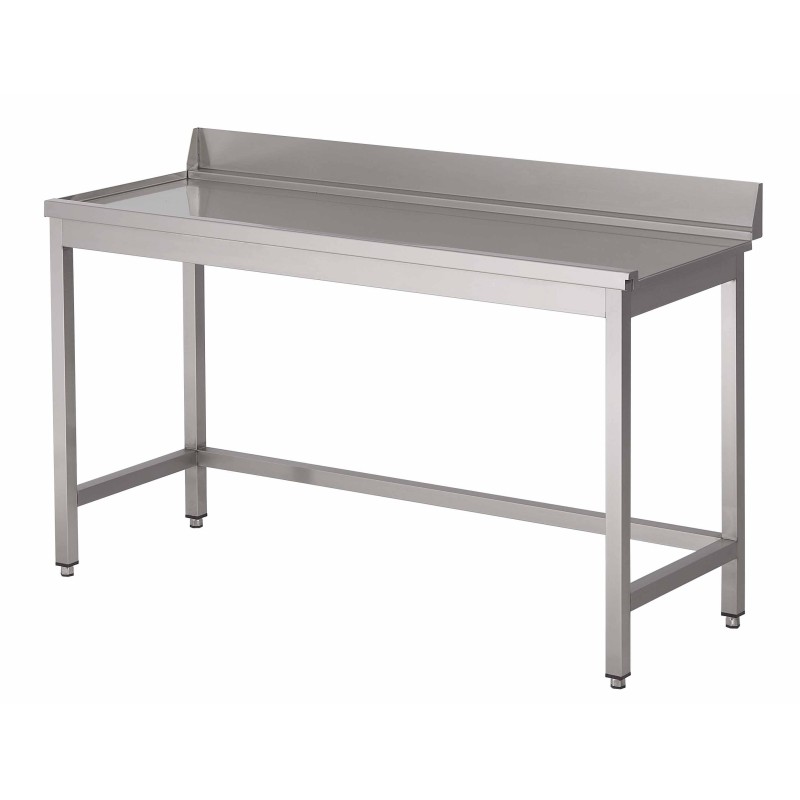 Vaatwasser tafel met achterboord (aanpasbaar)