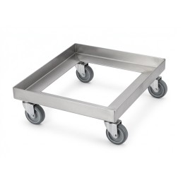 Single-tier rack trolley, handle-free (custom)