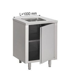 Armoire du chef centrale à portes battantes en inox (personnalisée)
