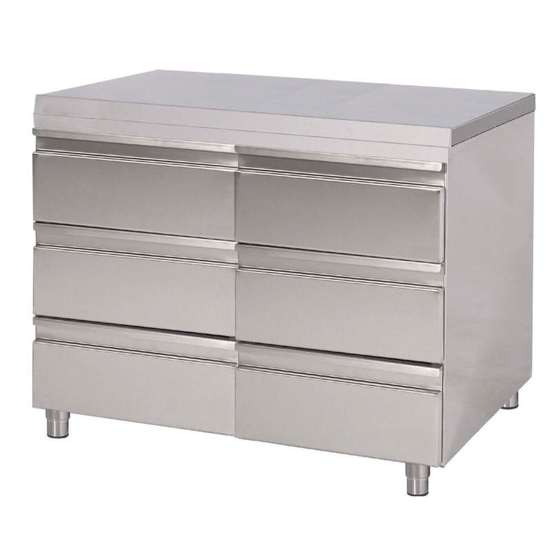 Central cabinet with 2x3 drawers (custom)